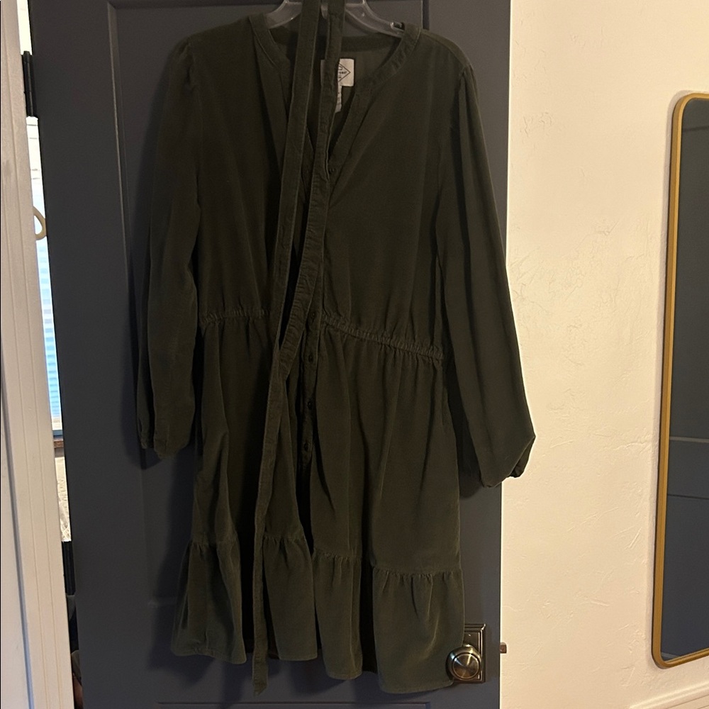 St. John's Bay Olive Long Sleeve Dress